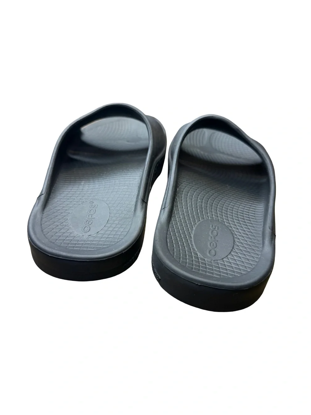 ✨ OOFOS OOahh Recovery Slide Sandals Black Unisex EU 42 M9 W11 🖤
